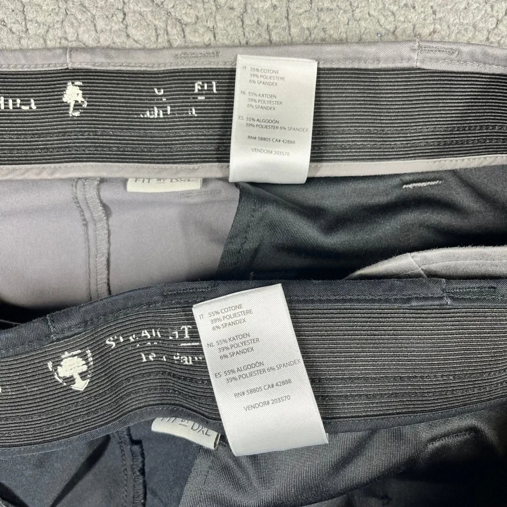Oak Hill LOT OF 2 Chino Pants Straight Fit Bundle Mens 42x30 Grey Stone DXL